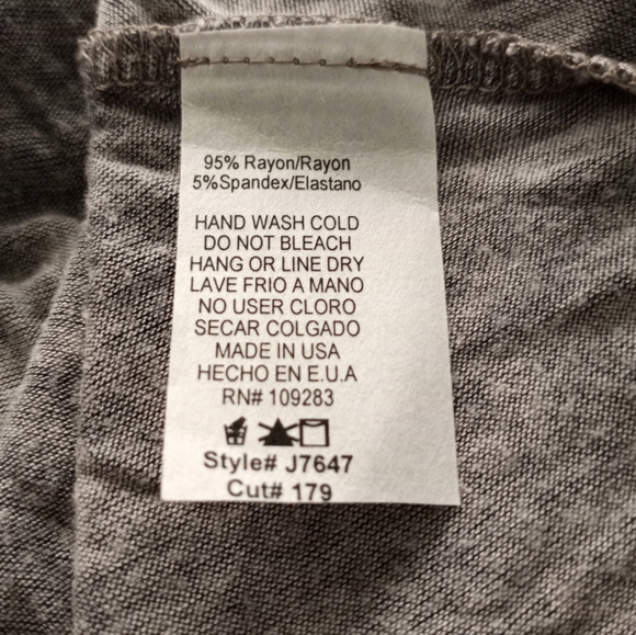 NWT Vintage Havana Grey Front Arrow Design Split Back Pullover Size Medium - Picture 6 of 7